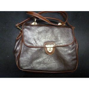 Bechamel Purse Shoulder Bag Brown Trim Vintage